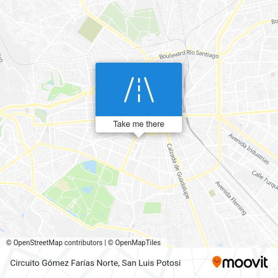 Mapa de Circuito Gómez Farías Norte
