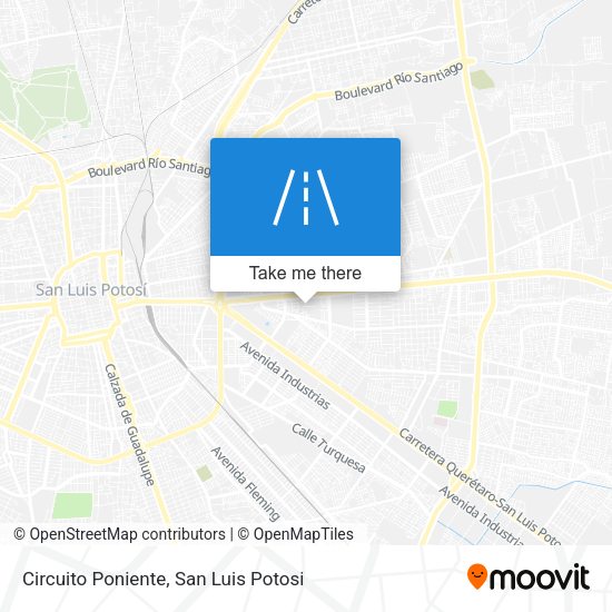 Circuito Poniente map
