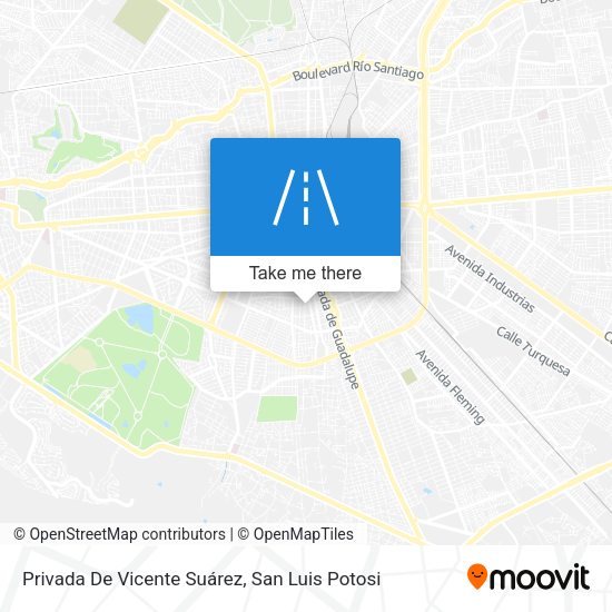 Mapa de Privada De Vicente Suárez