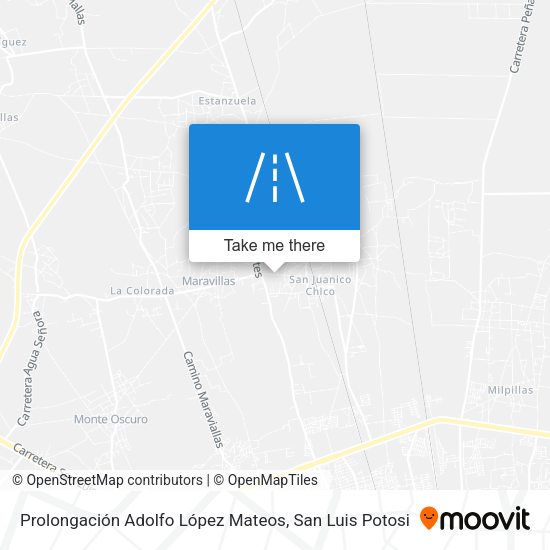 Mapa de Prolongación Adolfo López Mateos