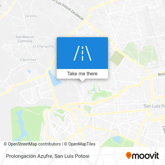 Mapa de Prolongación Azufre