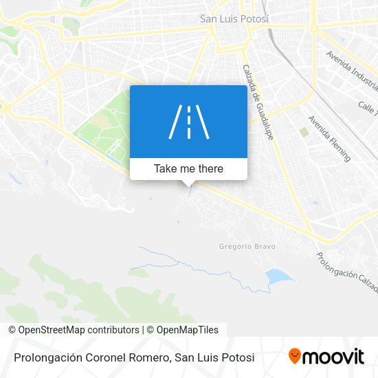 Prolongación Coronel Romero map