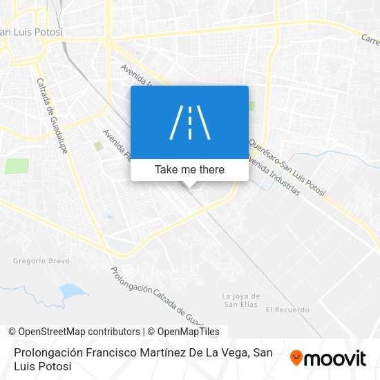 Prolongación Francisco Martínez De La Vega map