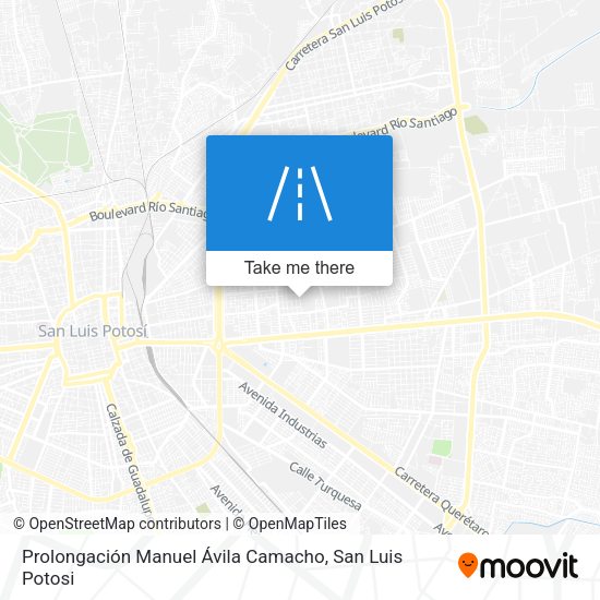 Mapa de Prolongación Manuel Ávila Camacho