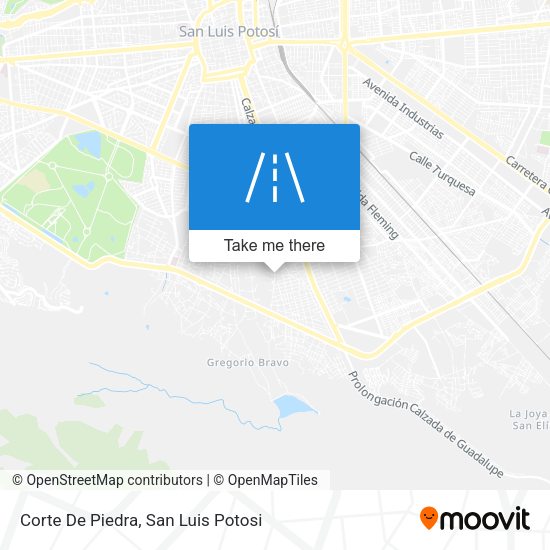 Corte De Piedra map