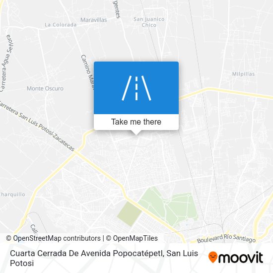 Cuarta Cerrada De Avenida Popocatépetl map
