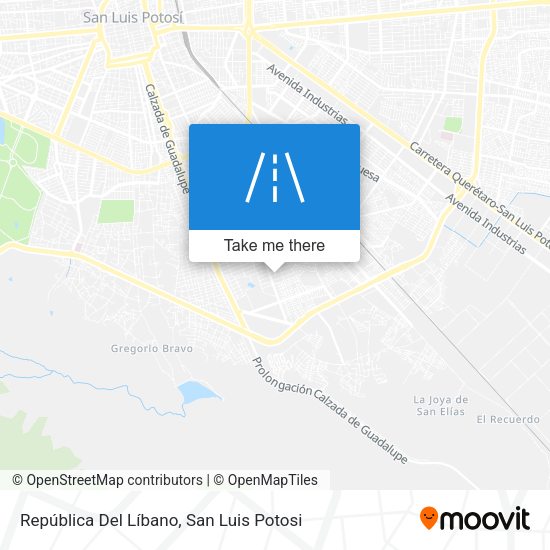 Mapa de República Del Líbano