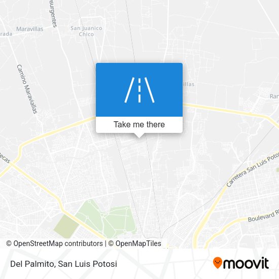 Mapa de Del Palmito