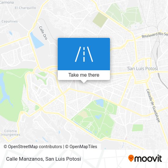 Mapa de Calle Manzanos