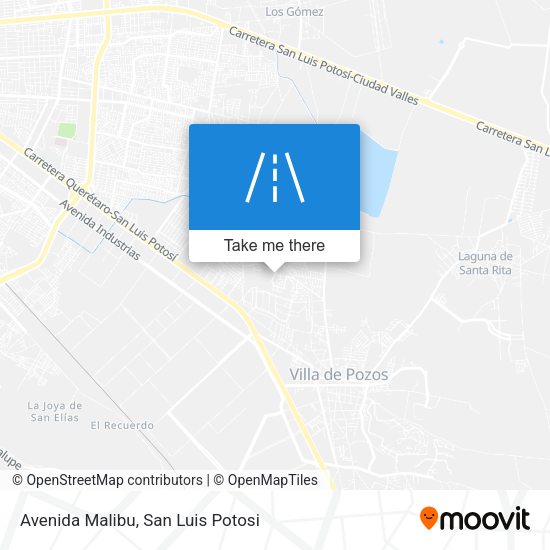 Avenida Malibu map
