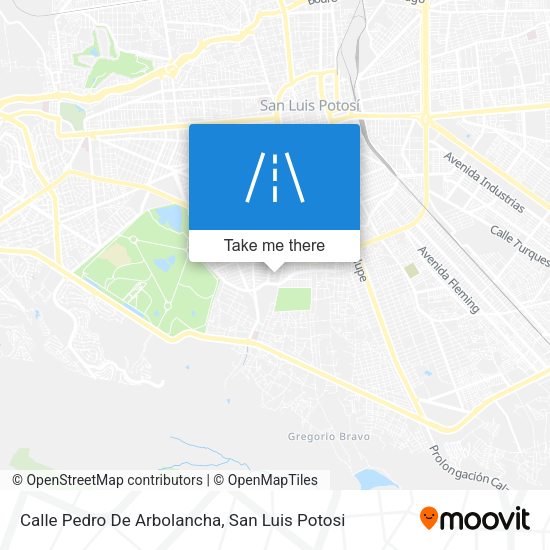 Mapa de Calle Pedro De Arbolancha
