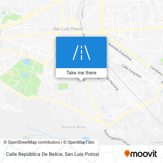Calle República De Belice map
