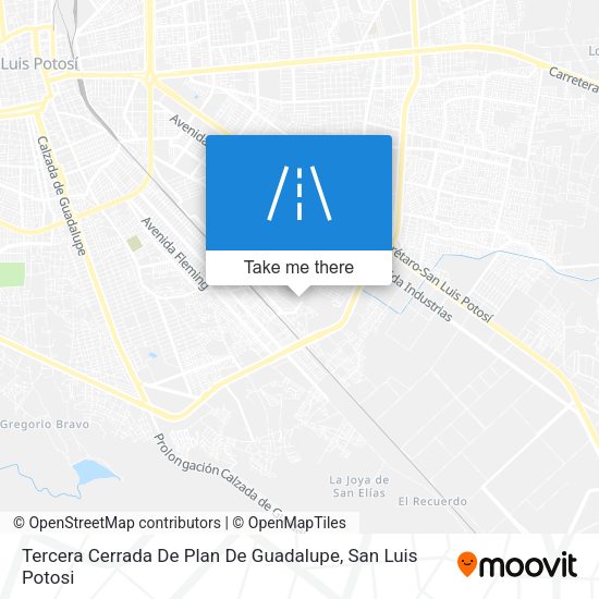 Tercera Cerrada De Plan De Guadalupe map