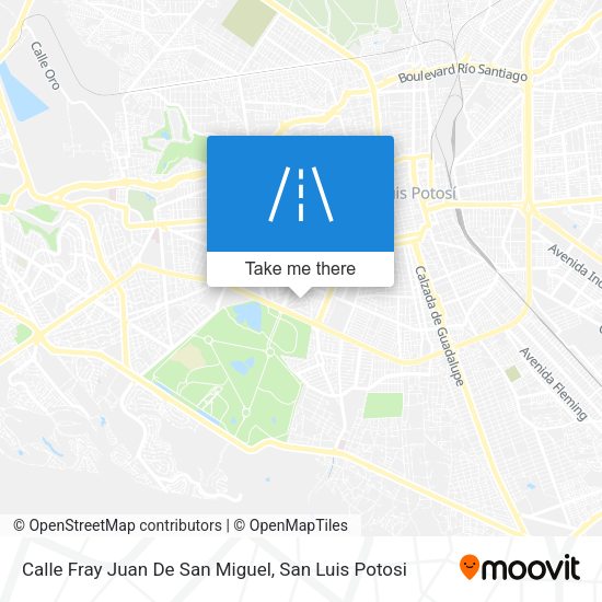Mapa de Calle Fray Juan De San Miguel