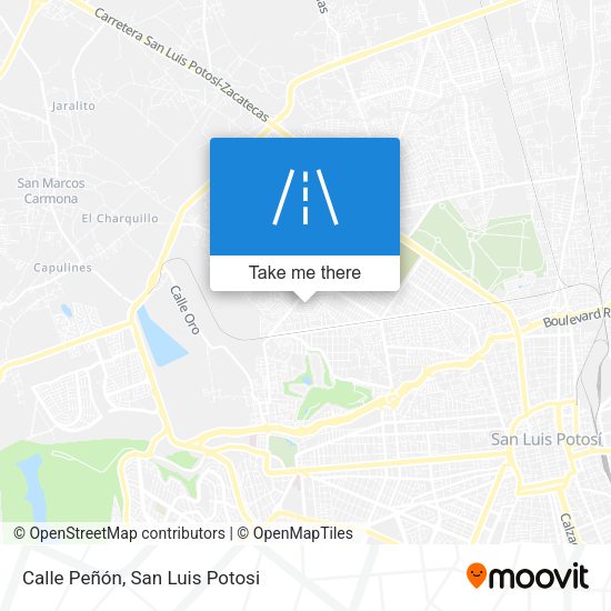 Calle Peñón map