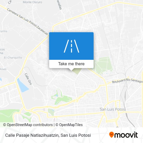 Mapa de Calle Pasaje Natlazihuatzin