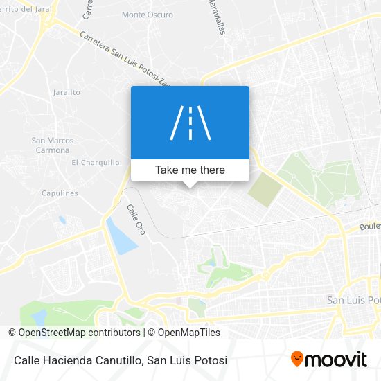 Mapa de Calle Hacienda Canutillo