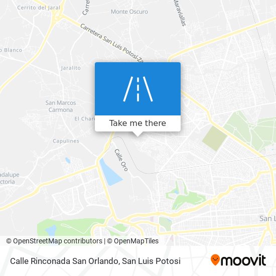 Calle Rinconada San Orlando map