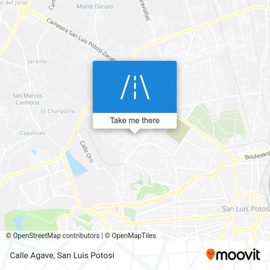 Calle Agave map