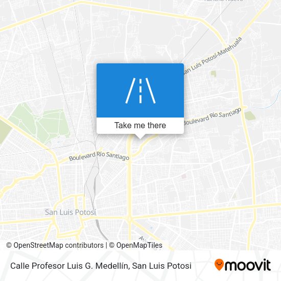 Mapa de Calle Profesor Luis G. Medellín