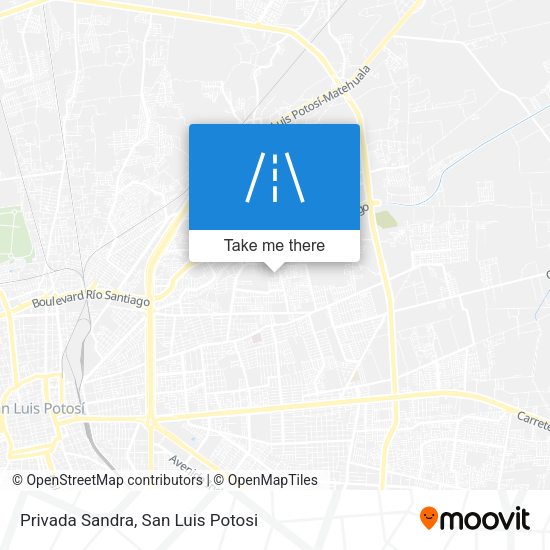 Privada Sandra map