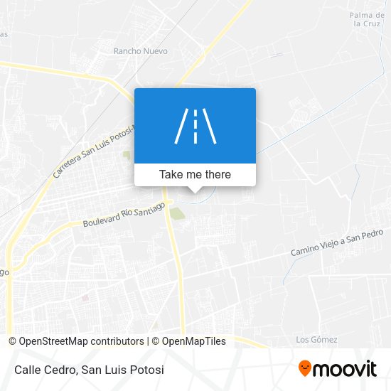 Calle Cedro map