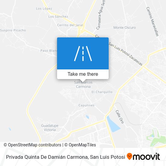 Mapa de Privada Quinta De Damián Carmona