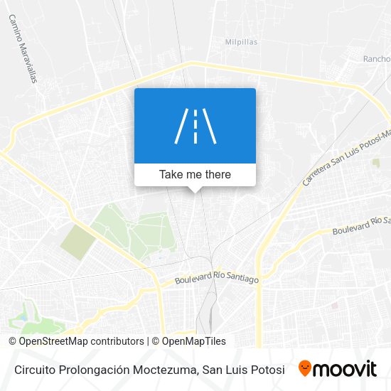 Circuito Prolongación Moctezuma map