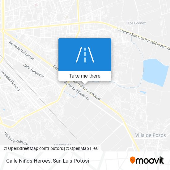 Mapa de Calle Niños Héroes