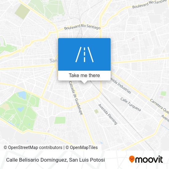 Mapa de Calle Belisario Domínguez