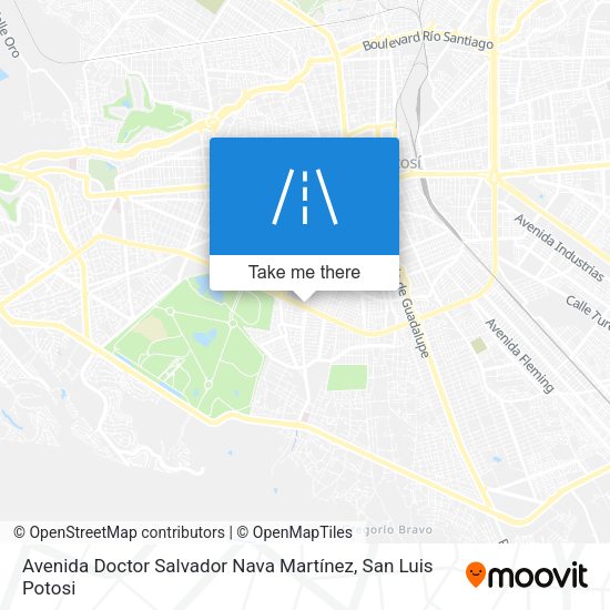 Mapa de Avenida Doctor Salvador Nava Martínez