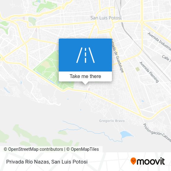 Privada Río Nazas map