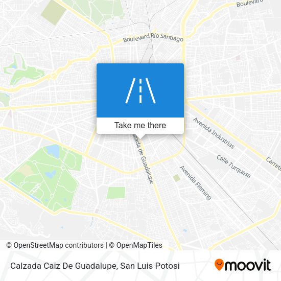Mapa de Calzada Caiz De Guadalupe