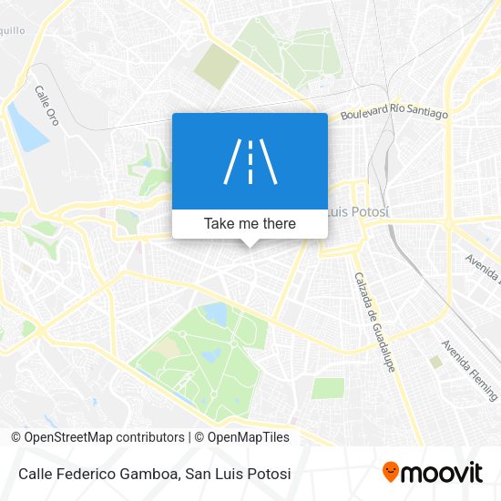 Mapa de Calle Federico Gamboa
