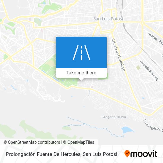 Prolongación Fuente De Hércules map