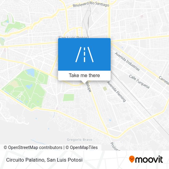 Circuito Palatino map