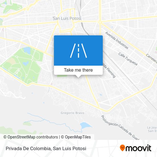 Mapa de Privada De Colombia