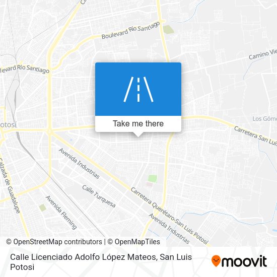 Mapa de Calle Licenciado Adolfo López Mateos