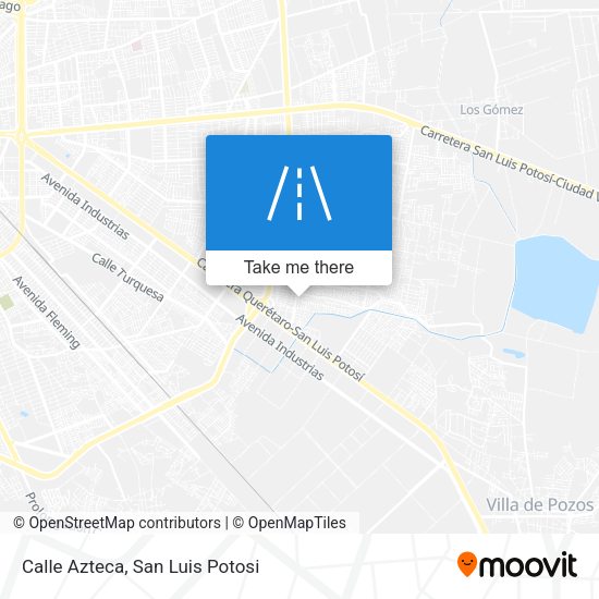 Calle Azteca map