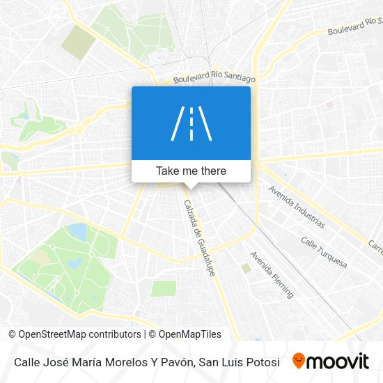 Mapa de Calle José María Morelos Y Pavón