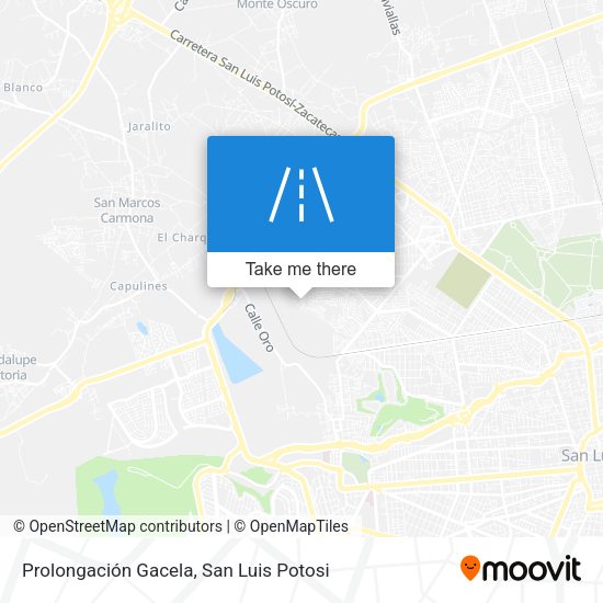 Prolongación Gacela map