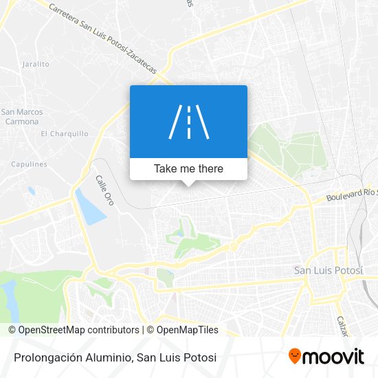 Prolongación Aluminio map