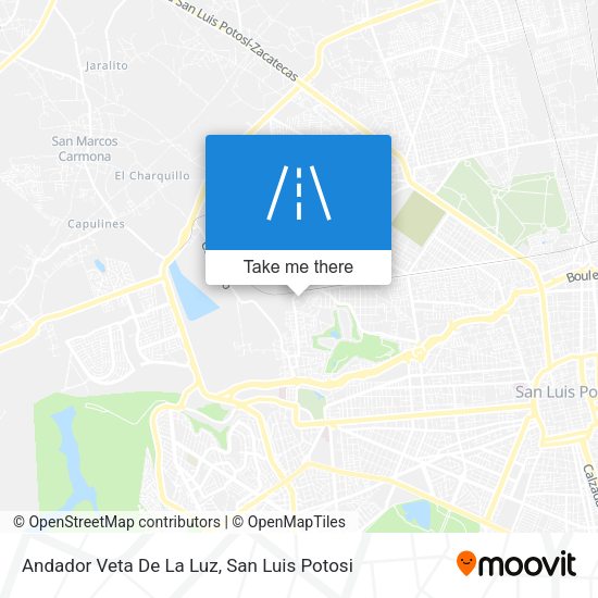 Mapa de Andador Veta De La Luz