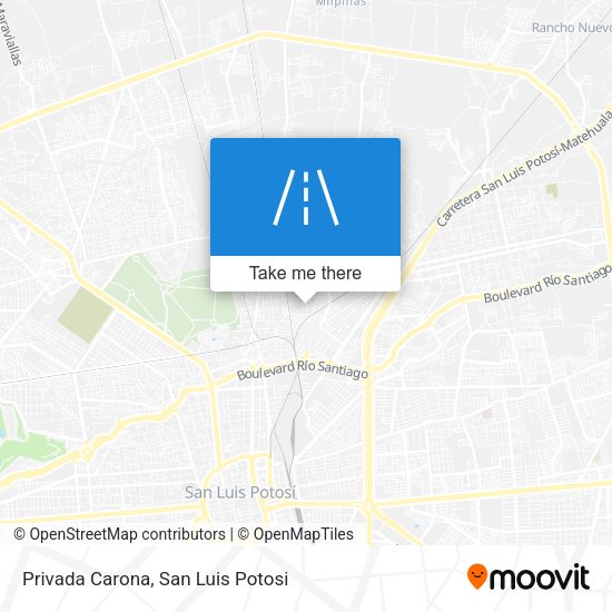 Privada Carona map