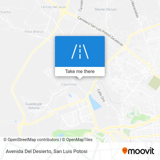 Avenida Del Desierto map