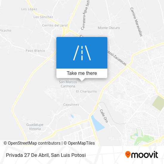 Mapa de Privada 27 De Abril