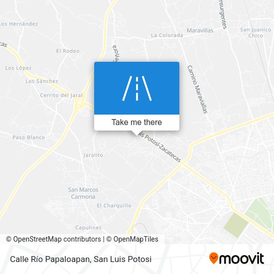 Calle Río Papaloapan map