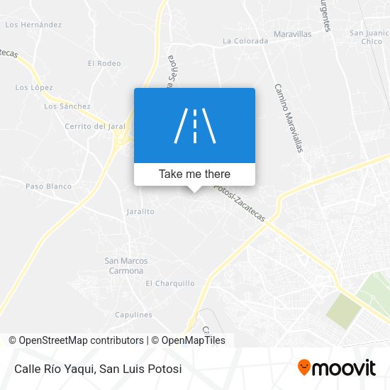 Mapa de Calle Río Yaqui