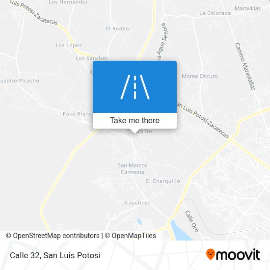 Calle 32 map