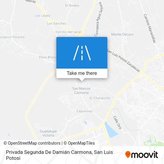 Mapa de Privada Segunda De Damián Carmona
